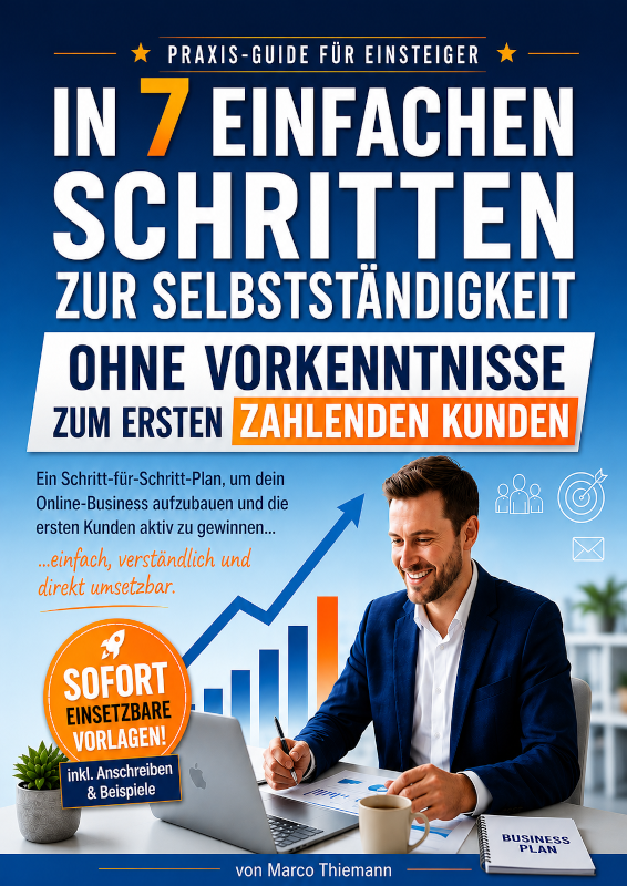 E-Book-Cover - In 7 einfachen Schritten zur Selbstständigkeit